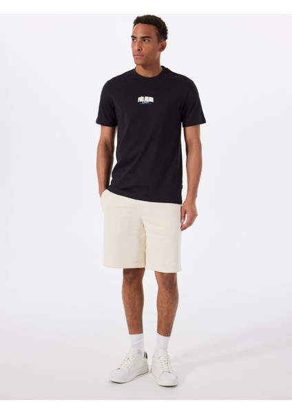 O Yaka Baskılı Siyah Erkek T-Shirt Onserhan Reg Ss Tee Cs fiyatları