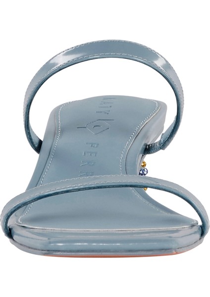 Açık Mavi Kadın Topuklu Sandalet KP3369 modelleri