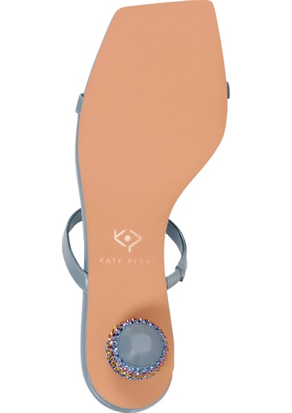 Açık Mavi Kadın Topuklu Sandalet KP3369