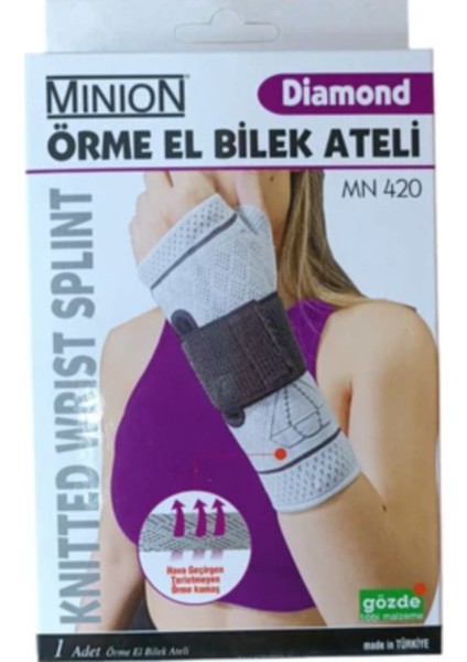 Yumuşak ve Şık Çift Yönlü El Bilek Ateli, Gri Renk, Rahat Kullanım