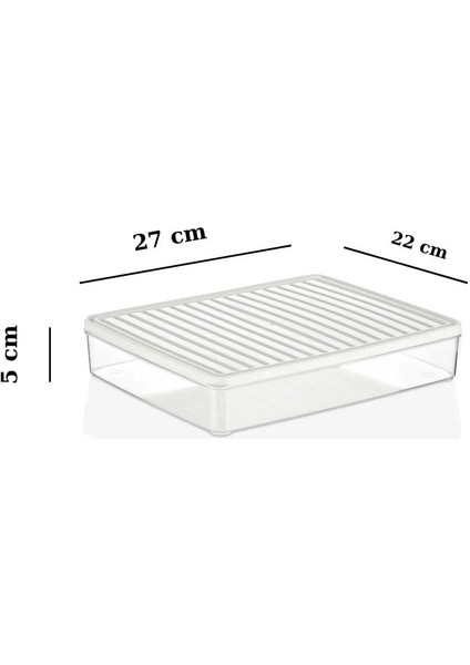 3'lü Şeffaf Kapaklı Saklama Kabı Seti, 2 Küçük, 1 Büyük, Beyaz modelleri
