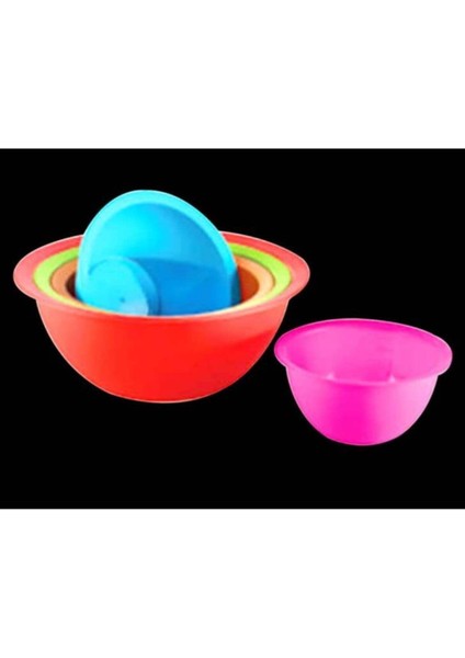 Renkli Yuvarlak Badya Seti 5'li, Şık ve Renkli Takım modelleri