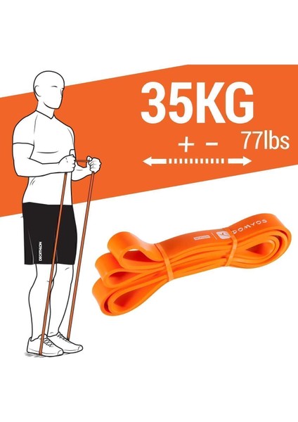 Turuncu Direnç Bandı 35 kg - Güç ve Esneklik Için Mükemmel Takım