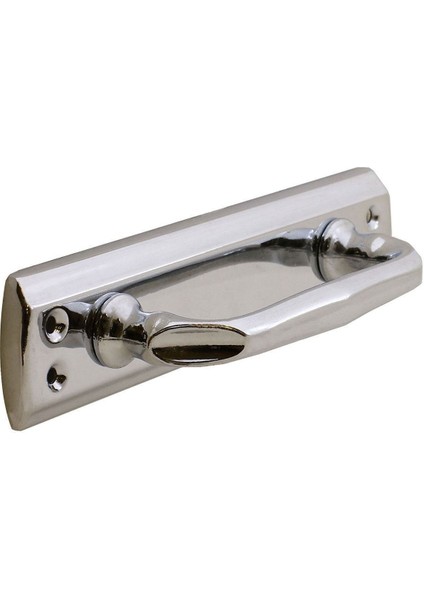 Çelik Sürgülü Kapı Çekme Kolu 17,5 Cm, Parlak Krom, Dayanıklı Tutma Kulpu