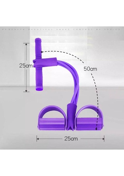 Renkli ve Rahat 4 Lastikli Mor Vücut Şekillendirme Trimmeri