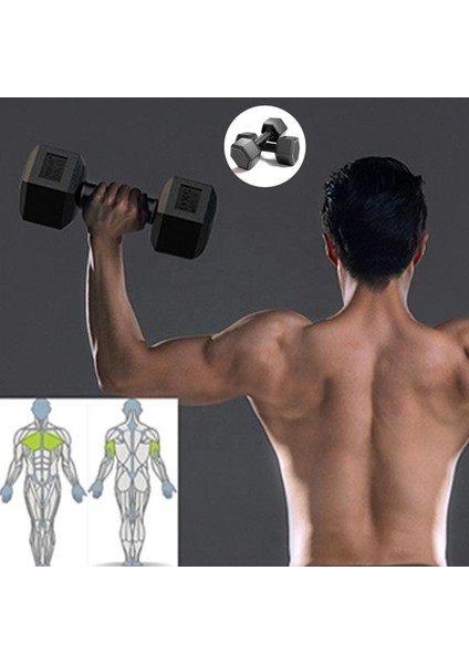 Renkli 10 kg Dambıl Seti, 2 Adet, Sağlıklı Spor Malzemesi fiyatları