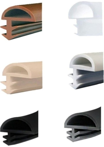 Beyaz Yan Tırnaklı 10MM Panel Kapı Kasa Fitili Conta, 10 Metre modelleri