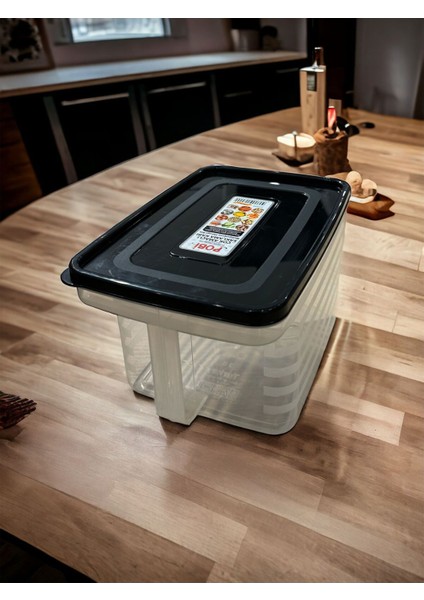 Çok Amaçlı Siyah Saklama Kabı, Pratik ve Şık Ev Düzeni Aracı