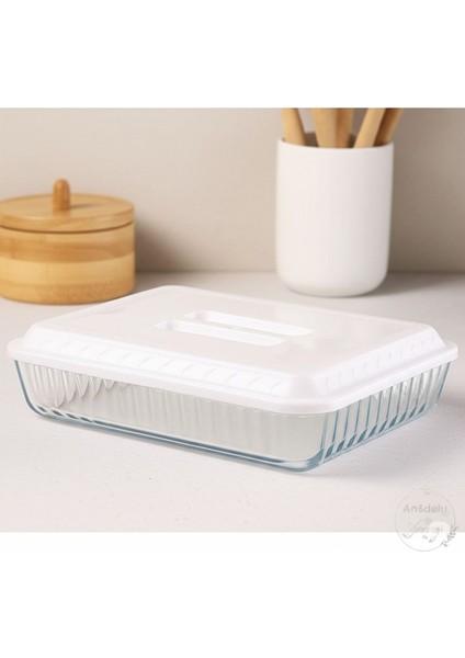 Gri Dikdörtgen Borcam Kapağı - Dayanıklı ve Şık Mutfak Aksesuarı