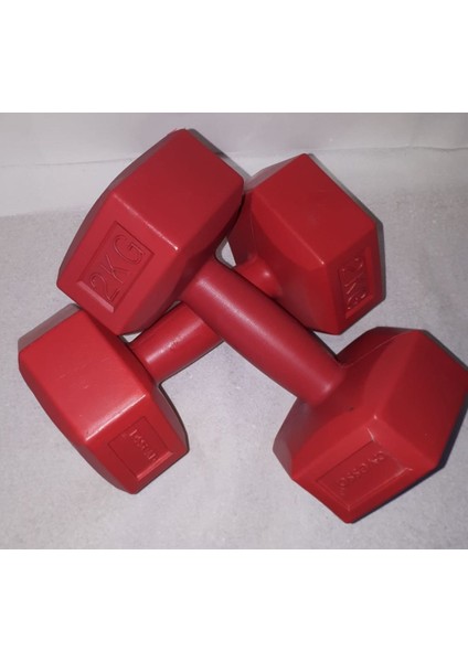 2X2KG Kırmızı Dambıl Seti, Hafif ve Şık Spor Aleti fiyatları