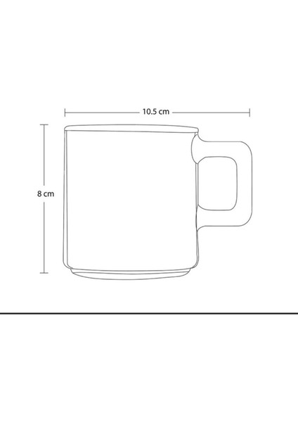 2'li ve 4'lü Beyaz Kulplu 195CC Bardak-Fincan Setleri fırsatları