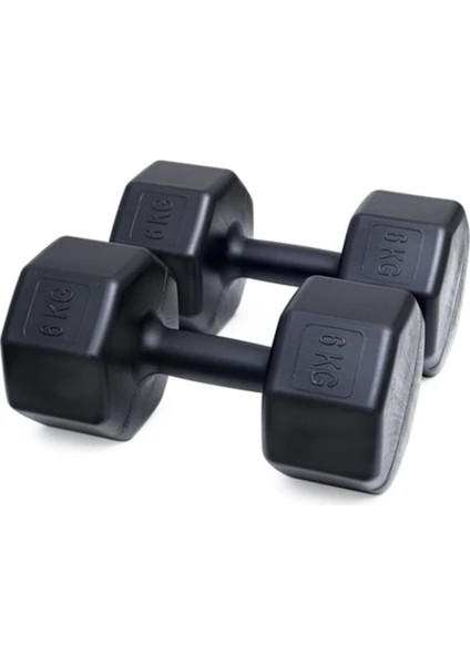 18 kg Dambıl Set, Siyah, 6 kg x 2, 3 kg x 2, Sağlam ve Şık Tasarım modelleri
