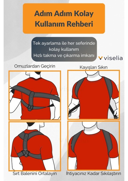 Dik Duruş ve Bel Desteği Korse, Siyah, Rahat ve Sağlıklı Destek