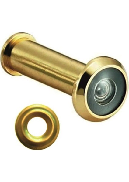 Sarı Renkli Çelik Kapı Dürbünü 50X75 Boyutlu Güvenlik ve Dekorasyon Aracı