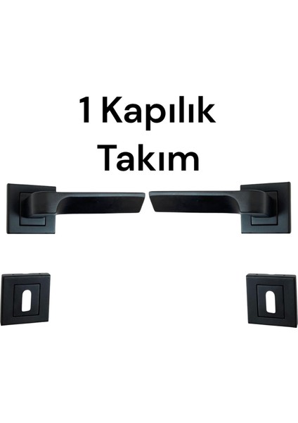 Şık Siyah Kapı Kolu, Oda Rozetli, Modern ve Dayanıklı Tasarım modelleri