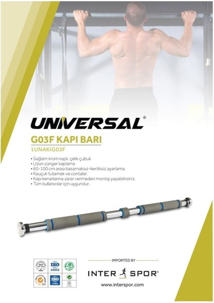 Esnek Kapı Koridor Barı, 60-100CM, Süngerli, Siyah, Sağlam ve Çok Amaçlı