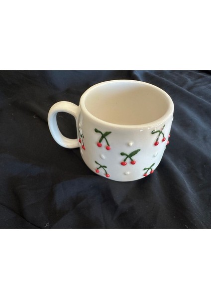 Kırmızı Kiraz Temalı Kahve Fincanı, Şık ve Kullanışlı Tasarım modelleri