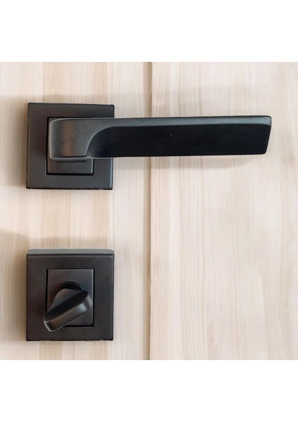 Siyah Kapı Kolu, Wc Rozetli, Modern ve Şık Tasarım, Kaliteli Malzeme modelleri