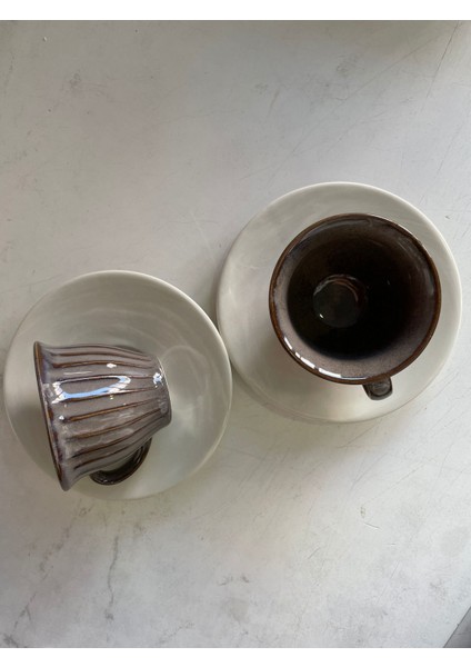 2 Kişilik Beyaz Porselen Türk Kahvesi Fincan Takımı, Şık ve Zarif Tasarım fiyatları