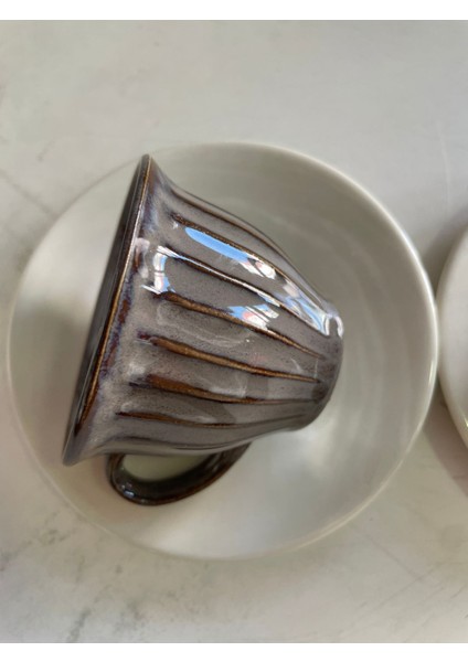 2 Kişilik Beyaz Porselen Türk Kahvesi Fincan Takımı, Şık ve Zarif Tasarım modelleri