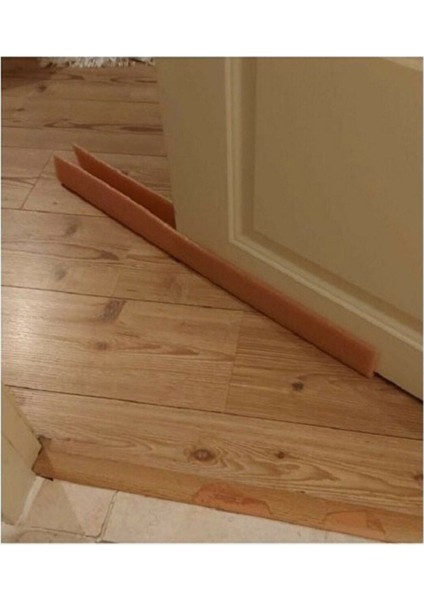 Kahverengi Geçmeli ve Yapışkanlı Kapı Altı Hava ve Toz Önleyici Set modelleri