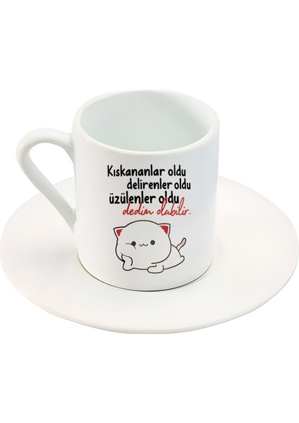 Yazılı Türk Kahve Fincanı, Şık Tasarım, Günlük Kullanım ve Hediye Seçeneği