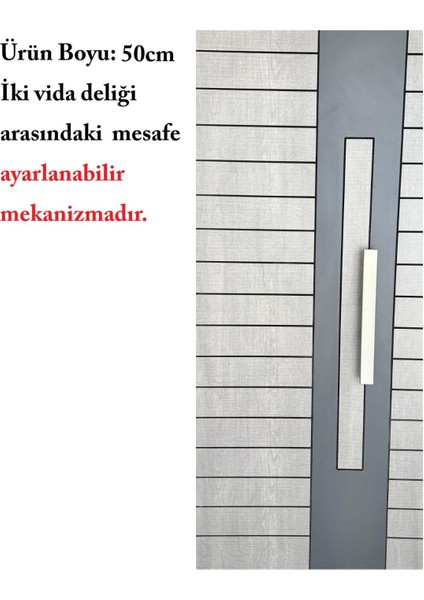 Saten Renkli Dikdörtgen Çekme Kolu, 50CM, Dayanıklı ve Şık Tasarım modelleri