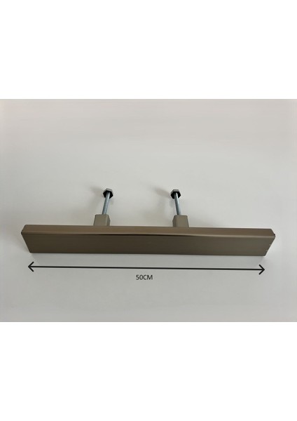 Saten Renkli Dikdörtgen Çekme Kolu, 50CM, Dayanıklı ve Şık Tasarım