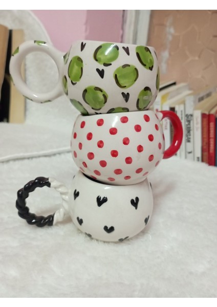 El Işlemeli Seramik Fincan ve Kupa, Şık ve Zarif Tasarım modelleri