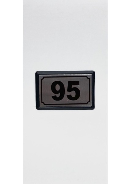 Alüminyum Kapı Numarası 95 No, Yapışkanlı, Modern ve Dayanıklı Tasarım