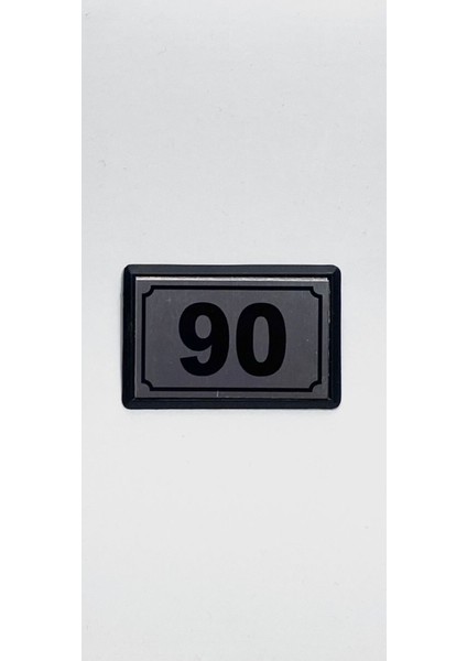 Alüminyum Kapı Numarası, 90 No, Kolay Yapışkanlı, Şık ve Dayanıklı Tasarım
