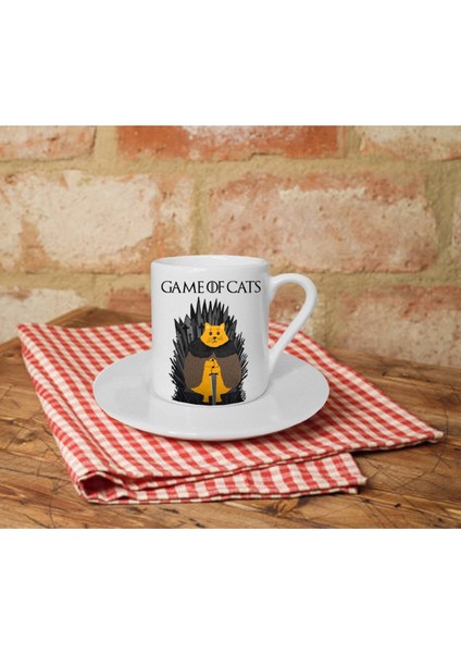 Beyaz Türk Kahvesi Fincanı, Güzel Tasarım, Şık ve Kullanışlı, Ev ve Ofis Için.