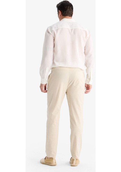 %100 Pamuk Jogger Fit Dar Paça Pantolon Z6475AZ25AU