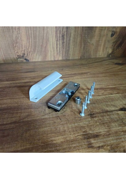 Balkon Kapı Tutucu Pvc Çitçit 13 mm ve C Kol Beyaz