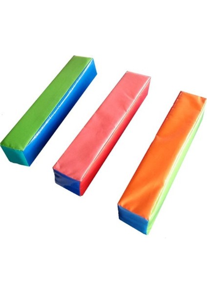 Bej Çubuk Minder 15X15X80 Cm, Spor Salonu Için Rahat ve Konforlu Yer Minderi