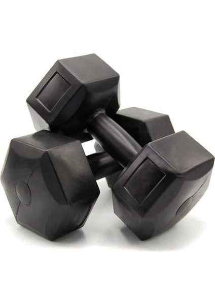 12 kg Siyah Dambıl Çift Paket, Sağlam ve Hafif Spor Aksesuarı
