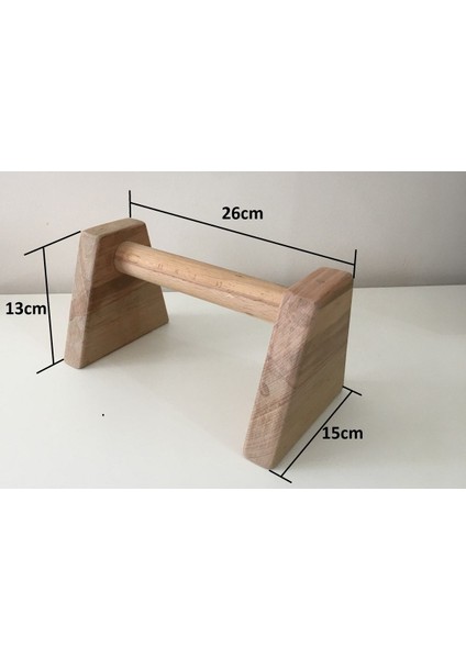 Kahverengi Ahşap Şınav Barı, Dayanıklı ve Şık Spor Ekipmanı modelleri