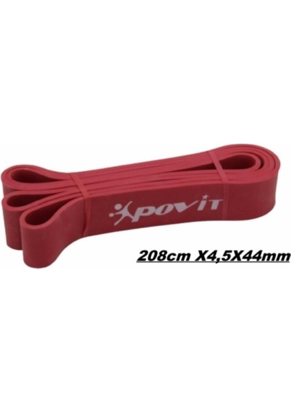 Kırmızı Renkli Latex Güç Bandı, Direnç Lastiği, Ekstra Sert, Sağlam ve Dayanıklı