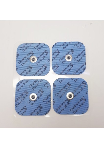 Çıtçıtlı Tens Elektrot Pedi, 5x5 Cm, Beyaz, Sağlık ve Konfor Için Ideal