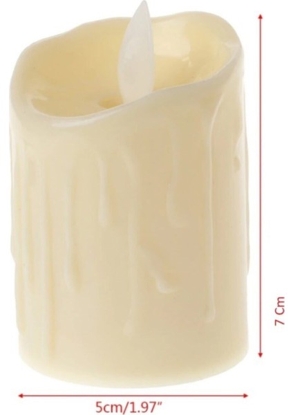 Hareketli Alev Görünümlü Üçlü LED Mum Seti, Şık Dekoratif Aydınlatma