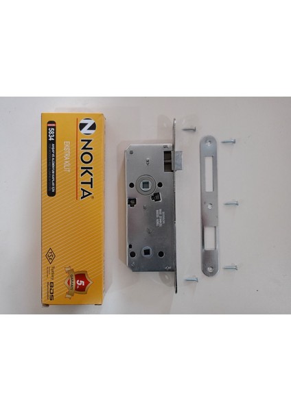 Nikel Renkli 40 mm Oval Wc Iç Kapı Kilidi, Dayanıklı ve Şık Tasarım