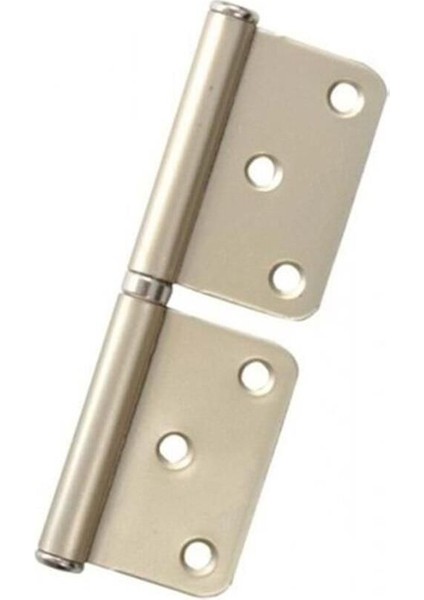 12 cm Saten Çelik Panel Yönsüz Kapı Menteşesi, Dayanıklı ve Şık Tasarım