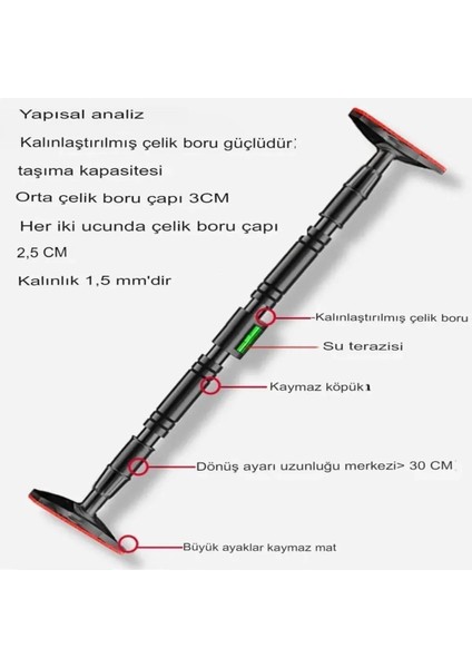 Çok Fonksiyonlu 72-95CM Kapı Barı, Spor ve Egzersiz Için Ideal, Şık ve Dayanıklı modelleri