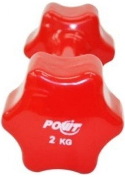 Vinly Kaydırmaz Dambıl Seti, 2 Kg, Terletmez Kaplama, 2 Adet, Beyaz Renk