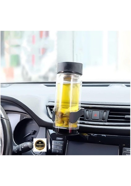 Ford Ecosport 2018-2019-2020-2021-2022 Ayarlanabilir Araç Bardak Tutucu – Abs Malzeme, Kaymaz Pedli, Havalandırma Klipsli, 93X73X86MM