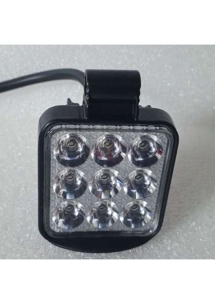 Aydınlatma & Calışma Lamba Far 9 LED 9V & 30V Kare 6cm x 6cm