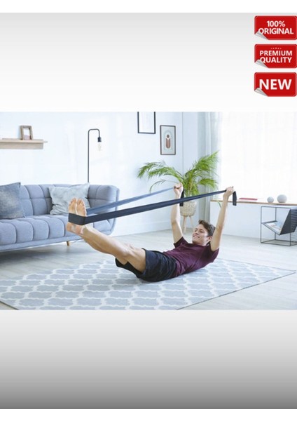 Siyah Elastik Pilates Bandı 4 kg - Güç ve Esneklik Artırıcı Zor Seviye fırsatları