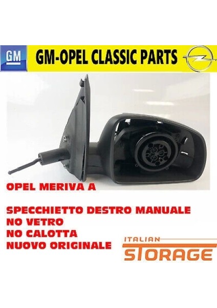 Opel Meriva 2003- Dış Dikiz Aynası Sağ Mekanik Kör Noktalı (Oem NO:6428170)