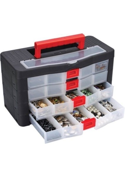4 Katlı Modüler Organizer Çekmece, Düzenli ve Şık Saklama Çözümü