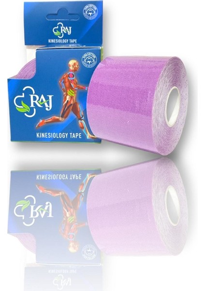 Mor ve Lila Renkli Esnek Sporcu Bandı, 5m x 5cm, Rahat ve Dayanıklı Kullanım Sağlar indirimleri
